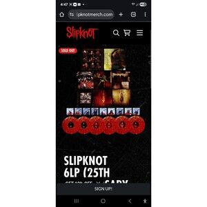 Slipknot 25th Anniversary 6LP Box Set Vinyl LE Blood Splatter SEALED